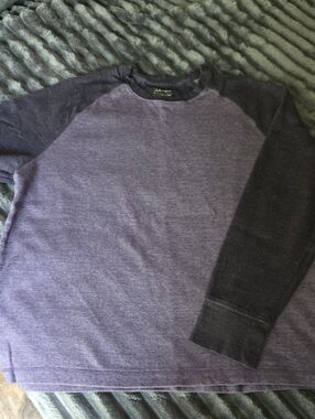 L.L. Bean Purple Heather Raglan Crewneck Sweatshirt